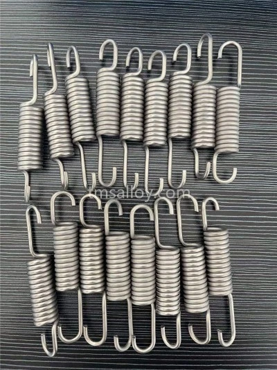 Extended titanium Tension Spring Small Dual Hook titanium springs Extended titanium Tension Spring Small Dual Hook titanium springs